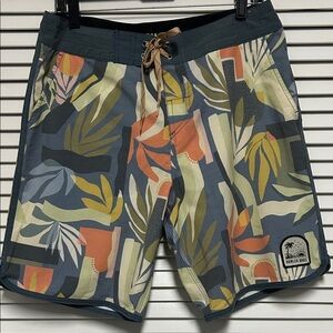 Howler Bros Men's Abstract Print Swim Shorts